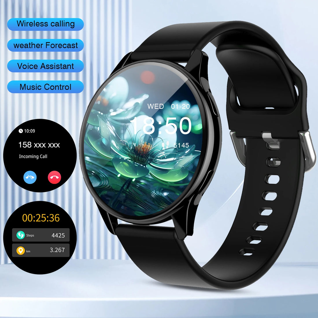 2025 Smart Watch with Bluetooth Call & Fitness Features
