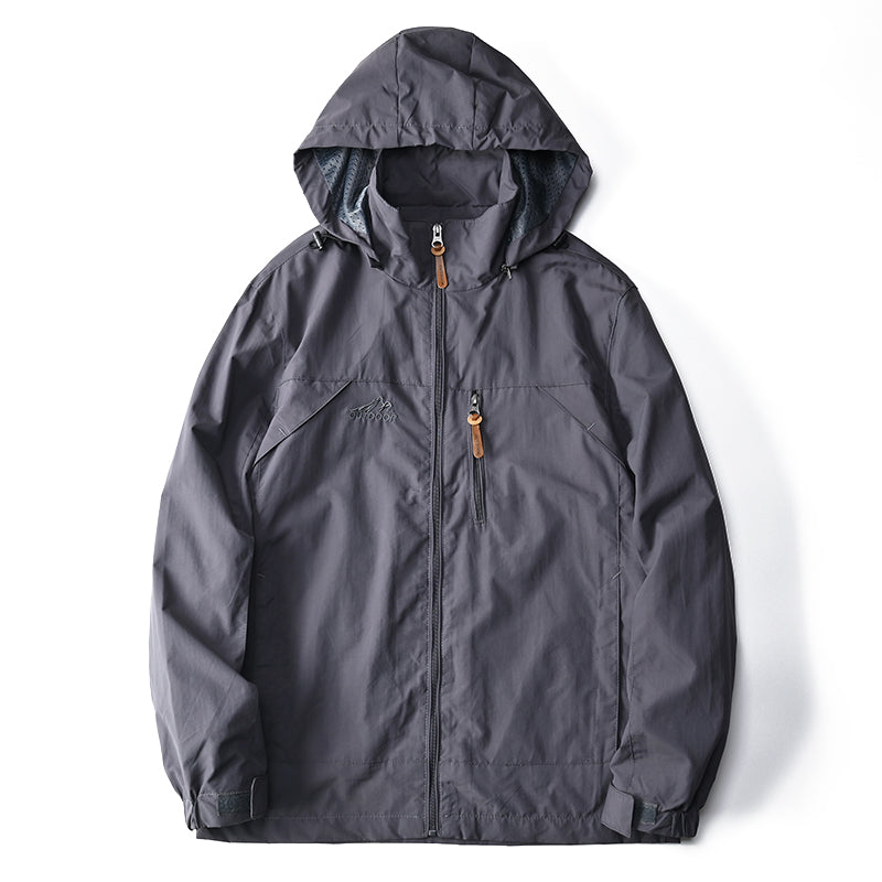 Men’s Tactical Windbreaker Waterproof Hooded Jacket (S–5XL)