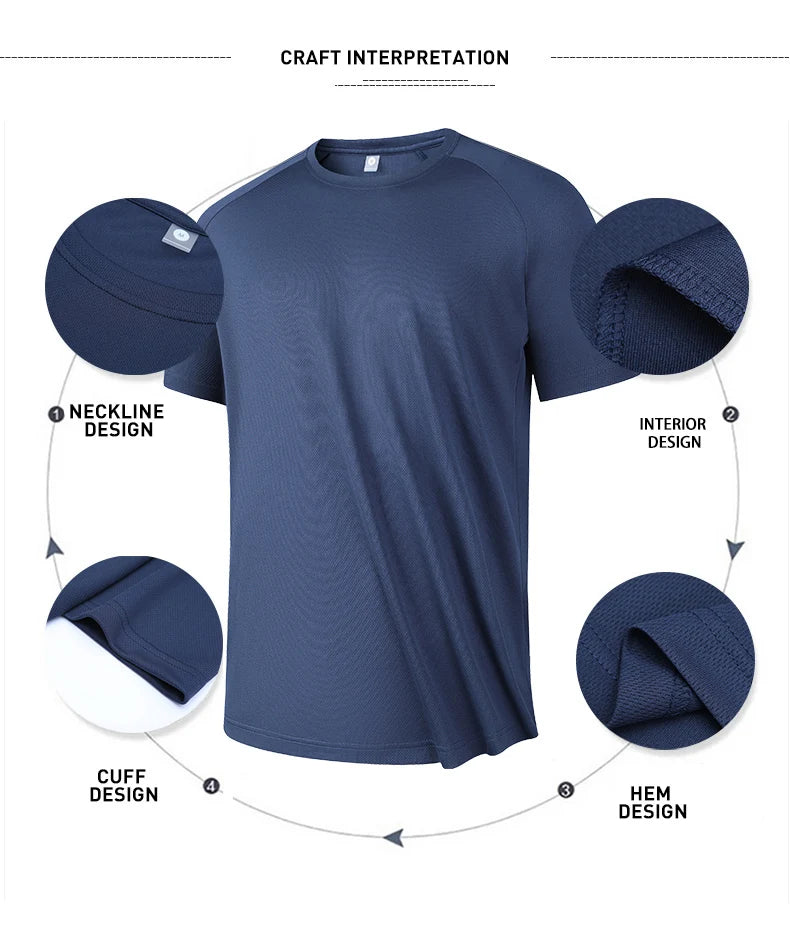 Men's Quick-Dry Breathable Gym T-Shirt