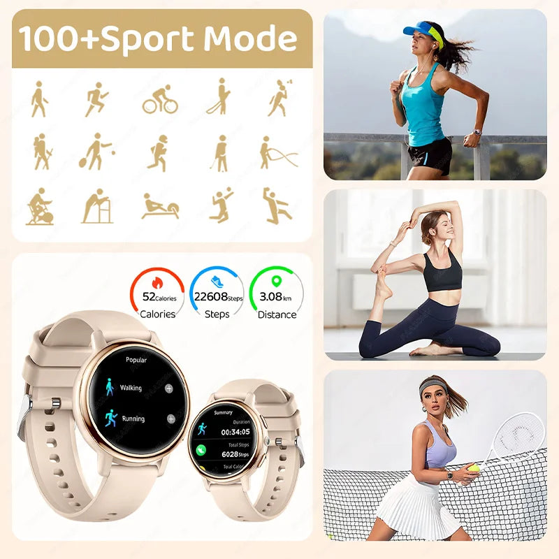 Ladies Smart Fitness Watch with Bluetooth Call