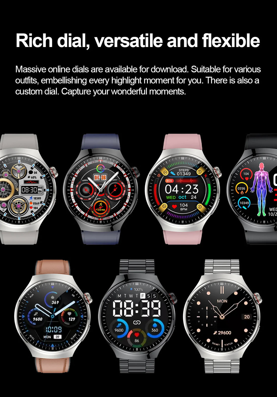 2025 Smart Health Watch with ECG & Bluetooth Call