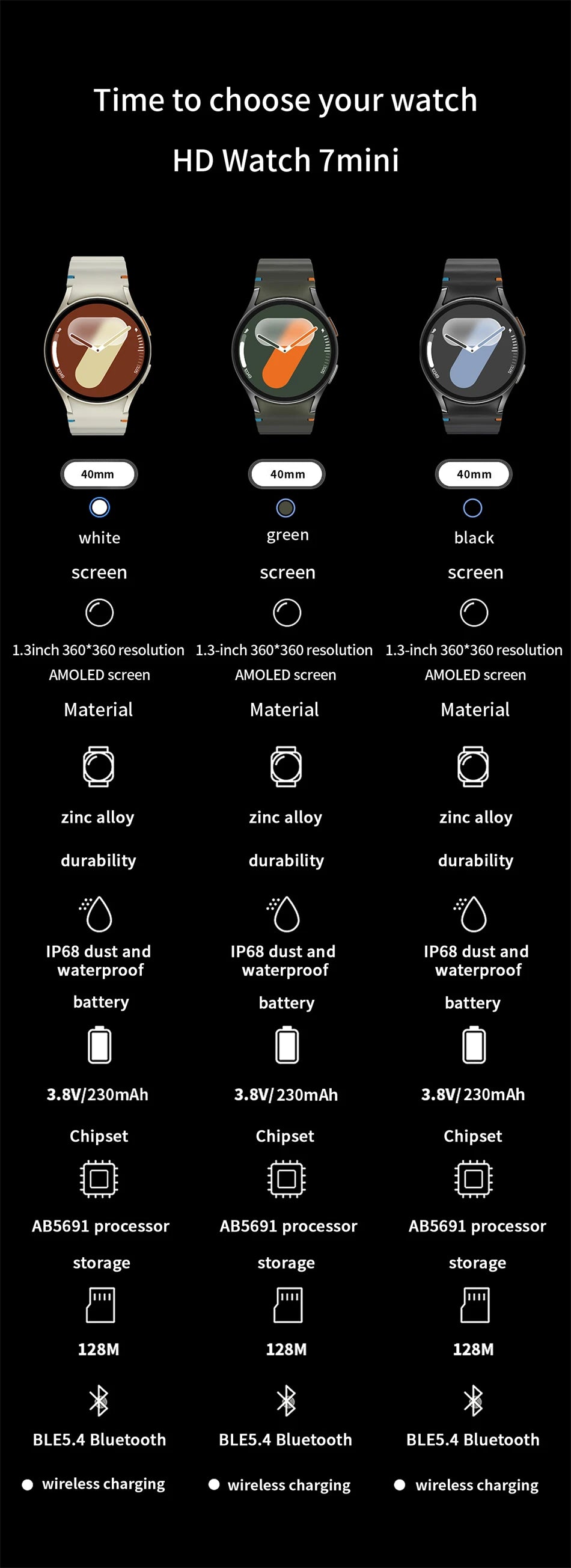 Galaxy Watch 7 Smartwatch – AMOLED, Fitness, Bluetooth Call