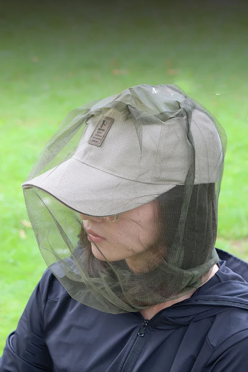 Outdoor Fishing Sunscreen Mesh Hat with Sun Mask