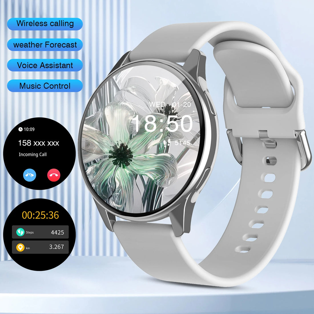 2025 Smart Watch with Bluetooth Call & Fitness Features