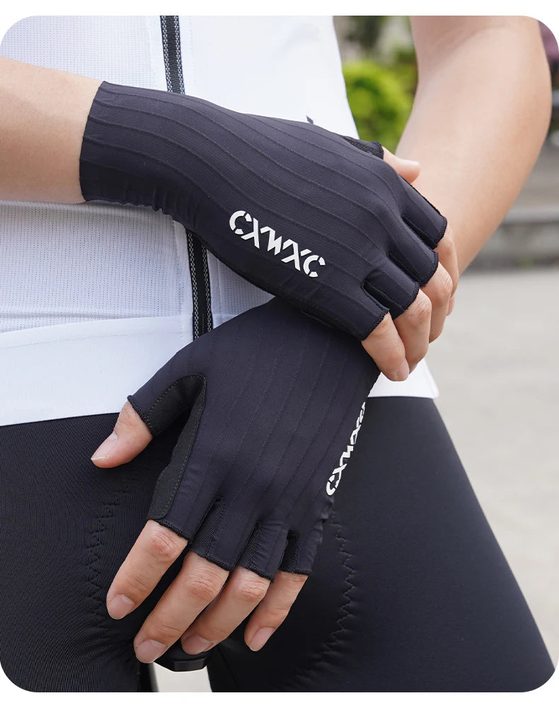 Half-Finger Cycling Gloves with Wrist Guard