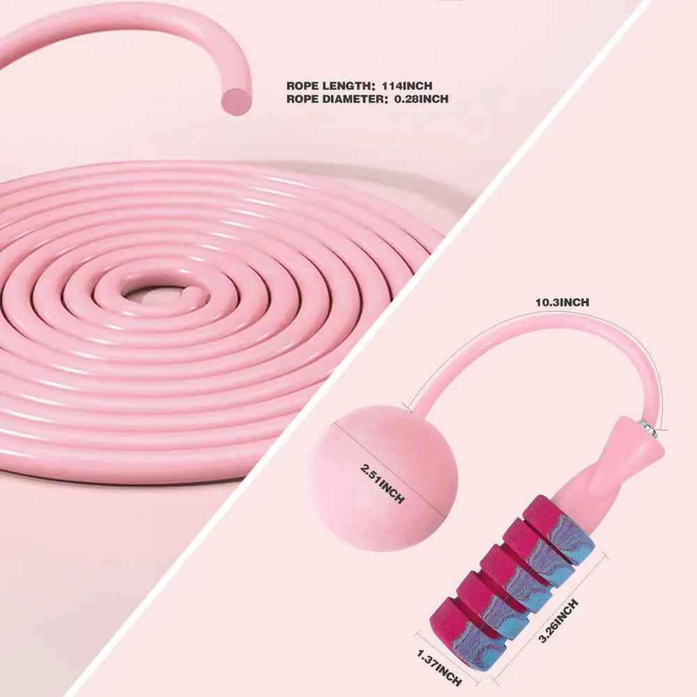 2-in-1 Adjustable Jump Rope – With or Without Rope, Weighted Fitness Trainer