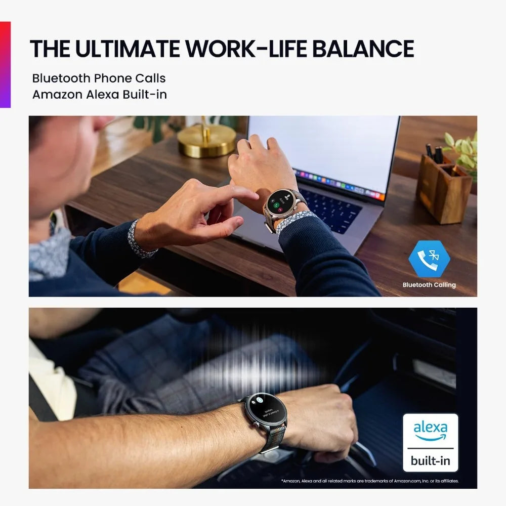Balance Smart Watch 46mm – Fitness & Health Tracker