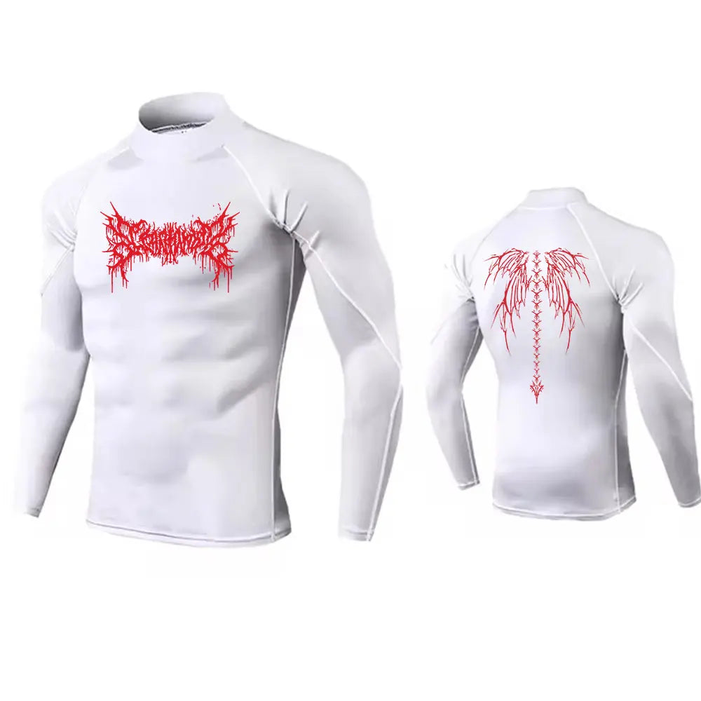 Y2K Men’s Turtleneck Compression Gym Shirt