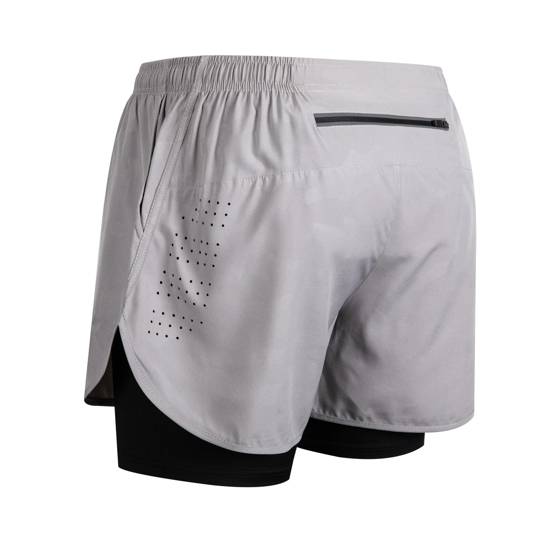 Men's Quick-Dry Double Layer Running Shorts
