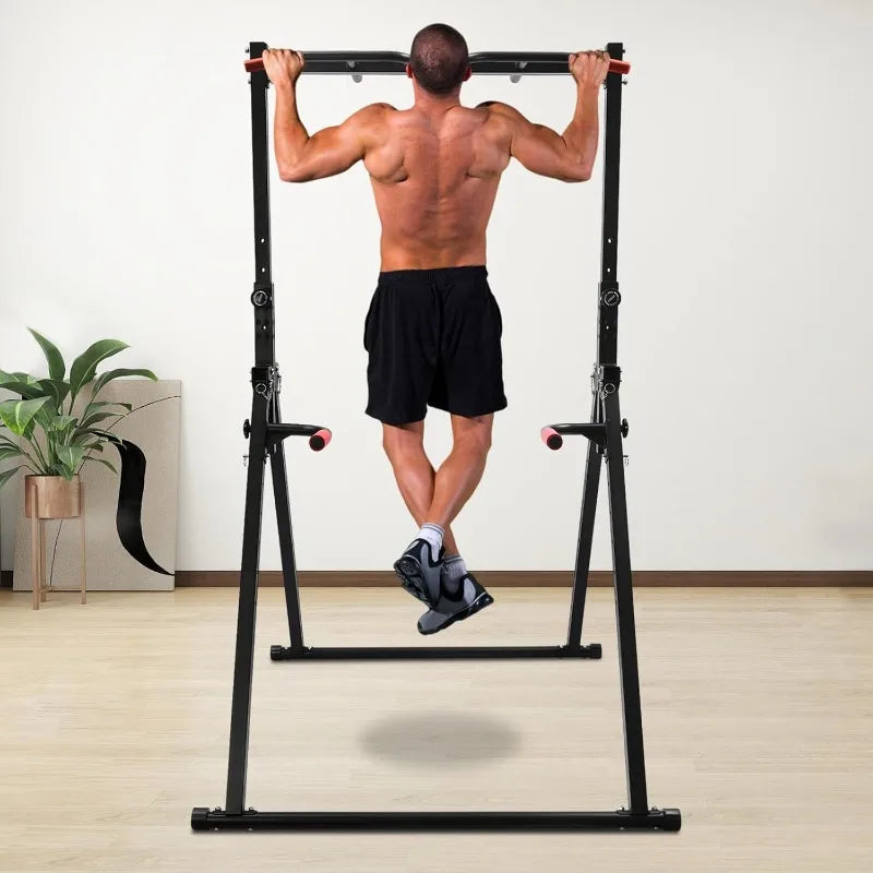 440 LBS Adjustable Free Standing Pull Up & Dip Bar