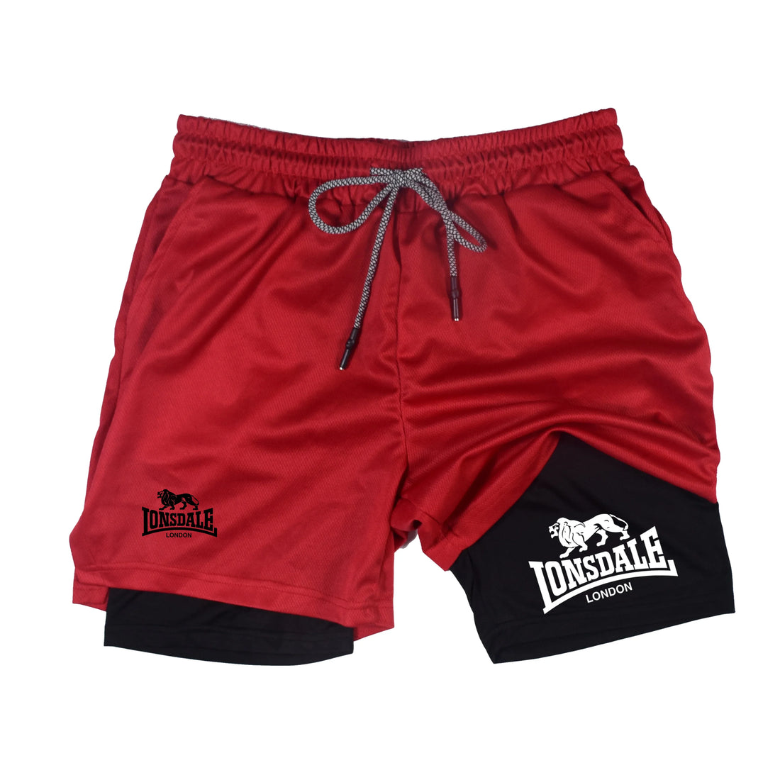 2-in-1 Men’s Running Compression Shorts with Phone Pocket
