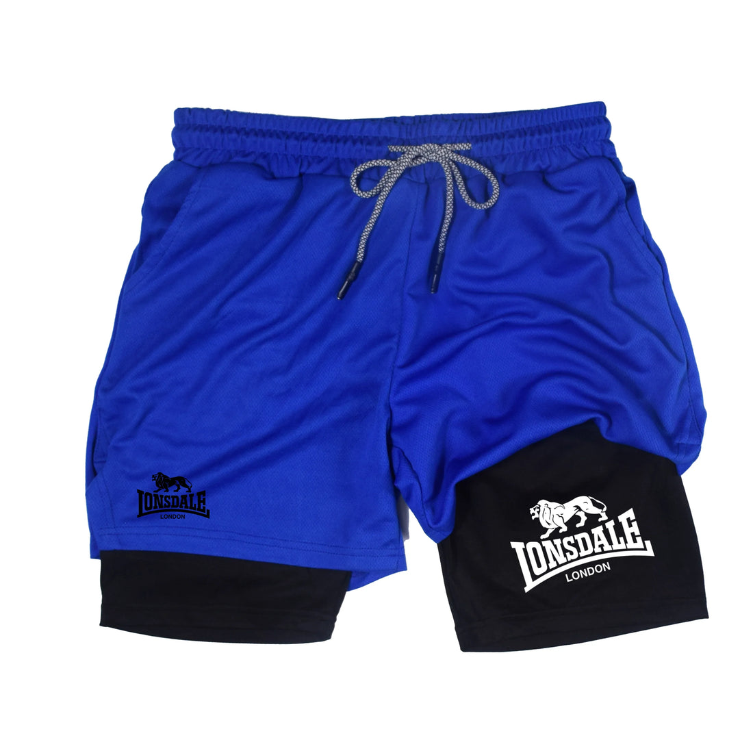 2-in-1 Men’s Running Compression Shorts with Phone Pocket