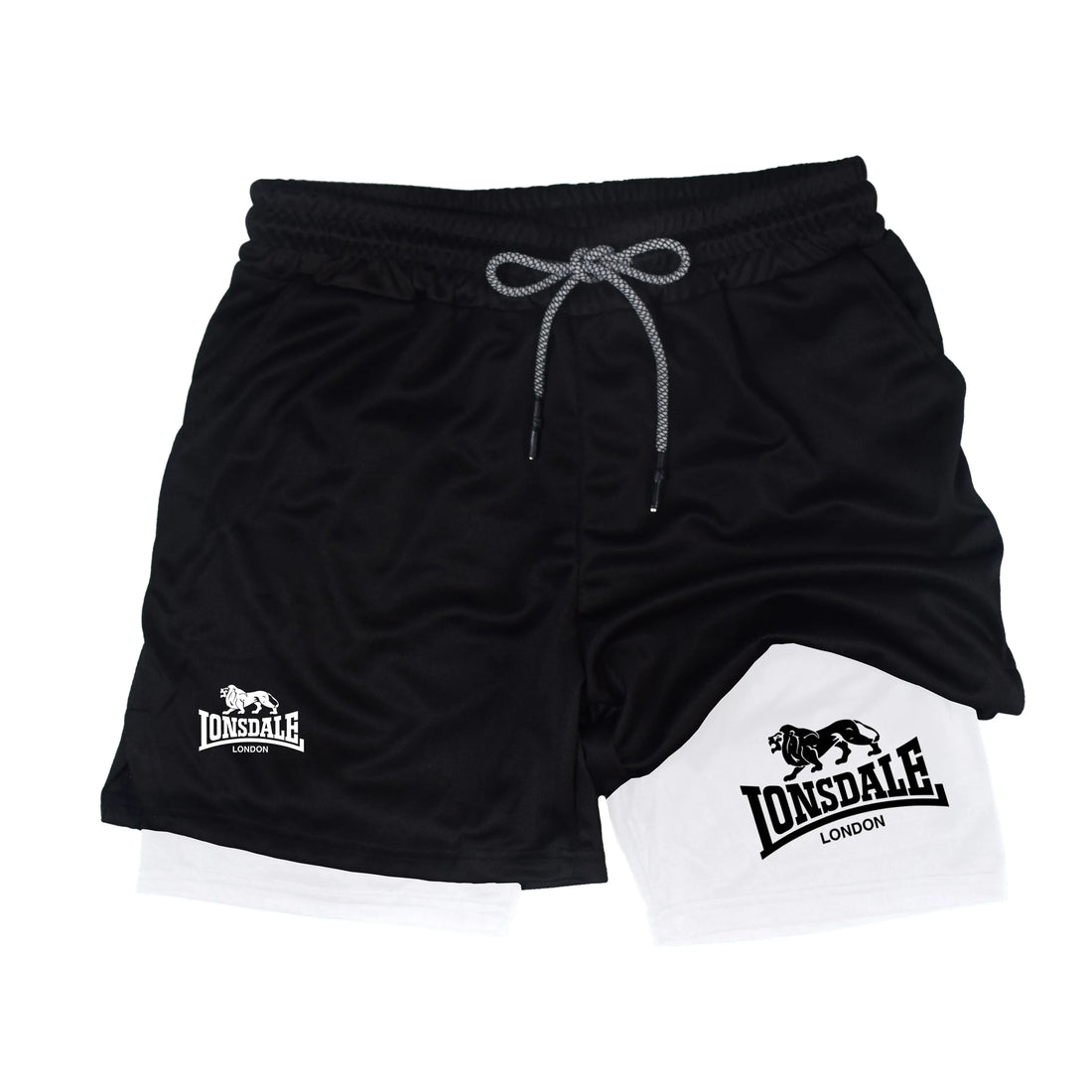 2-in-1 Men’s Running Compression Shorts with Phone Pocket