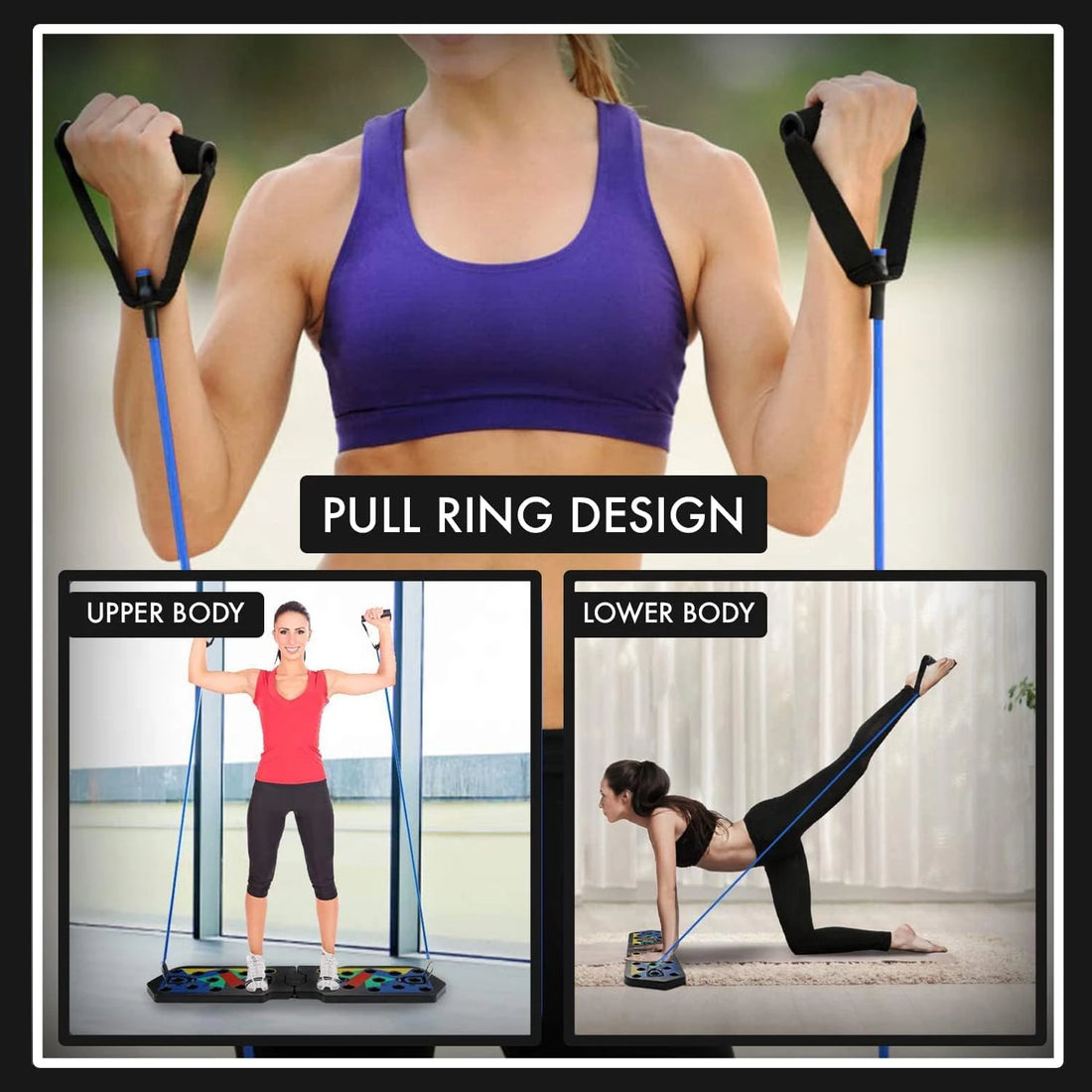 Portable Foldable Push-Up Board Set – Full Body Training