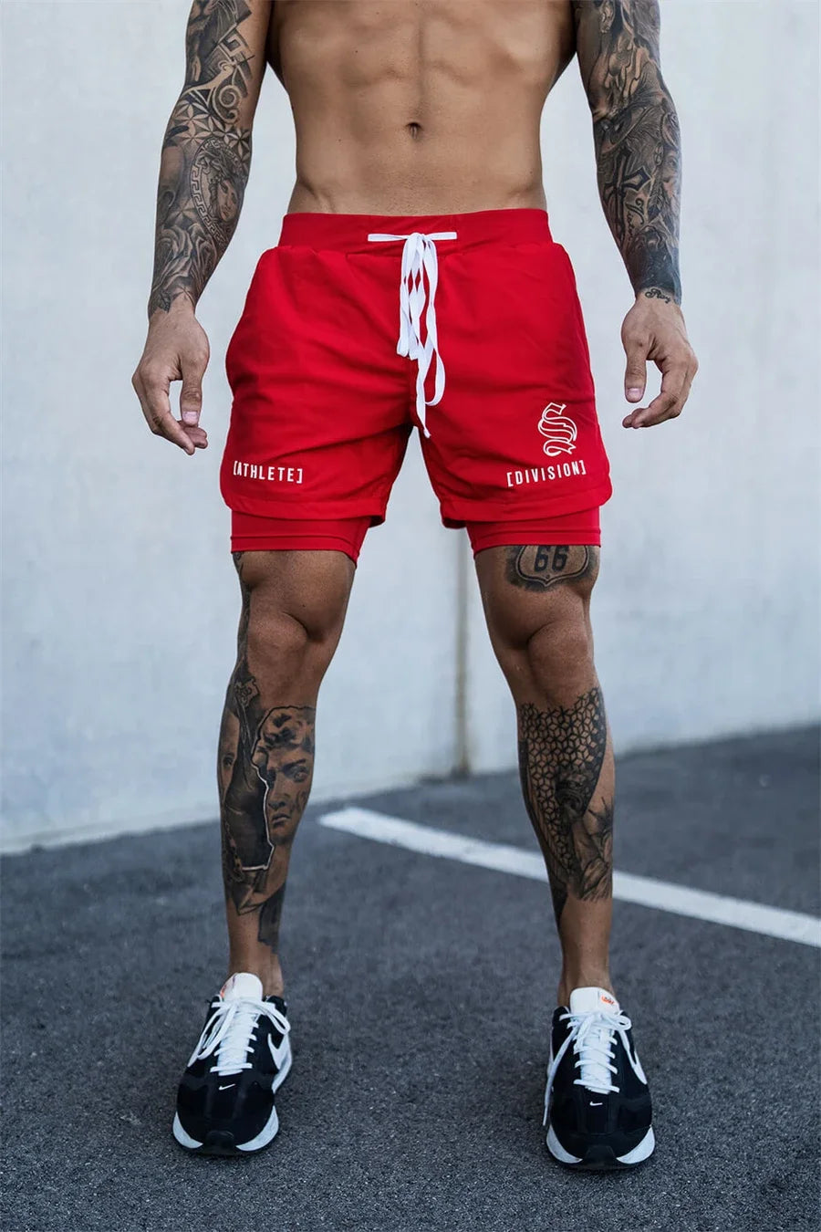 2-in-1 Men's Running & Gym Shorts