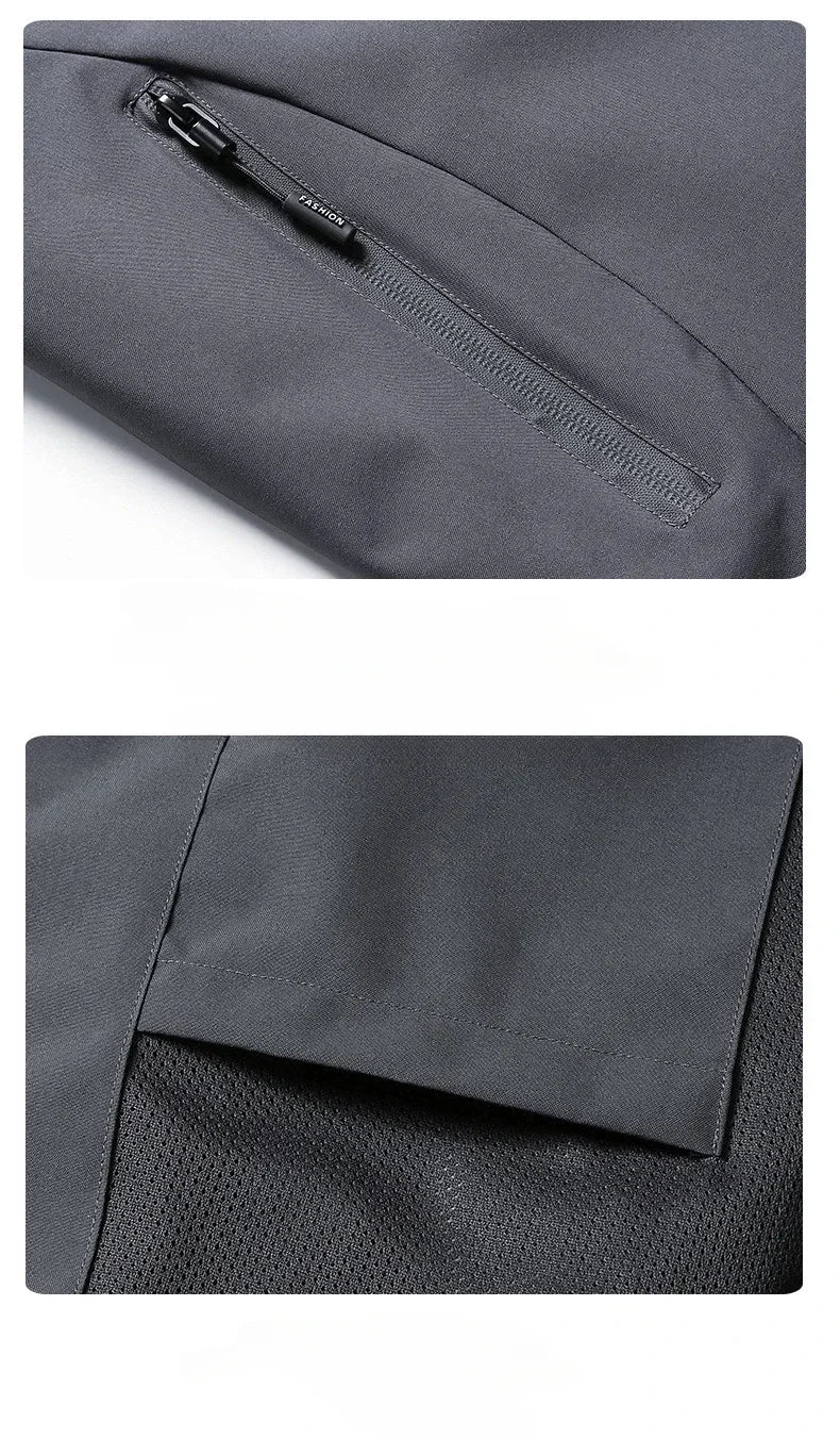 Men's Waterproof Lightweight Hooded Rain Jacket