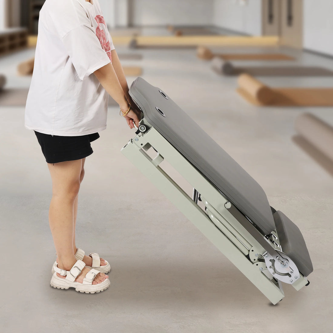 Foldable Pilates Reformer Machine – Multifunctional Yoga & Fitness Equipment