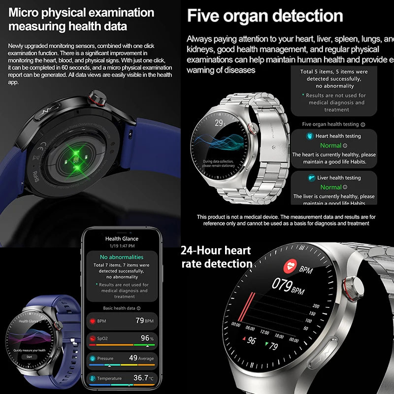 2025 Smart Health Watch with ECG & Bluetooth Call