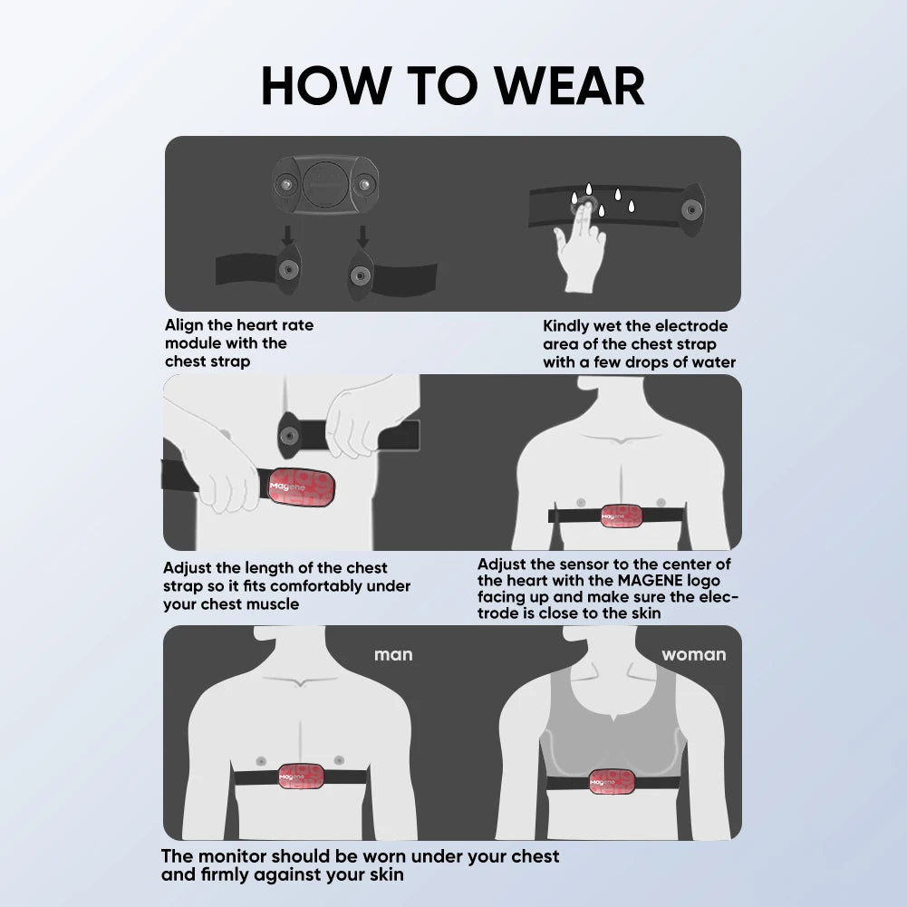 Magene H603 Heart Rate Monitor Chest Strap