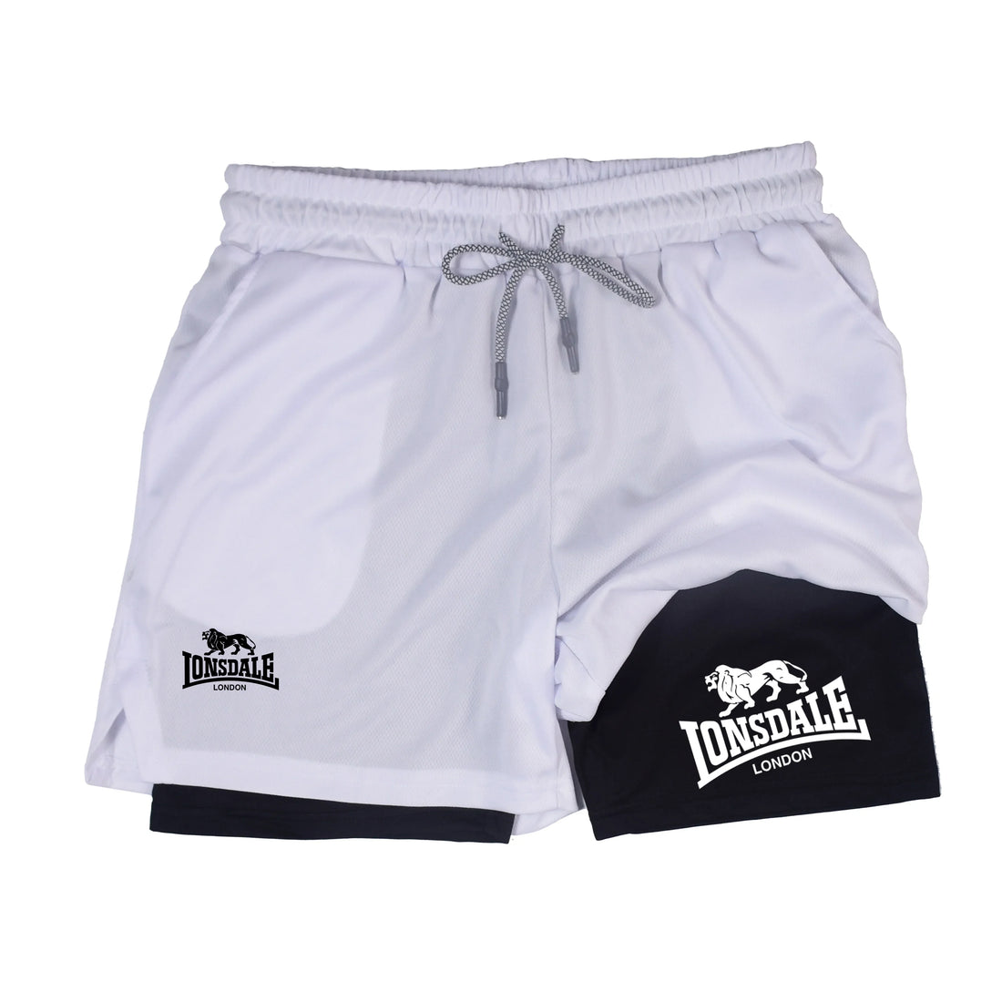 2-in-1 Men’s Running Compression Shorts with Phone Pocket
