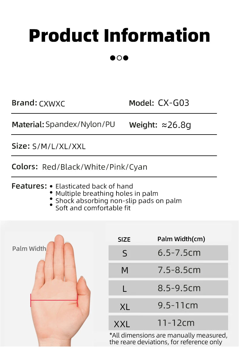 Half-Finger Cycling Gloves with Wrist Guard