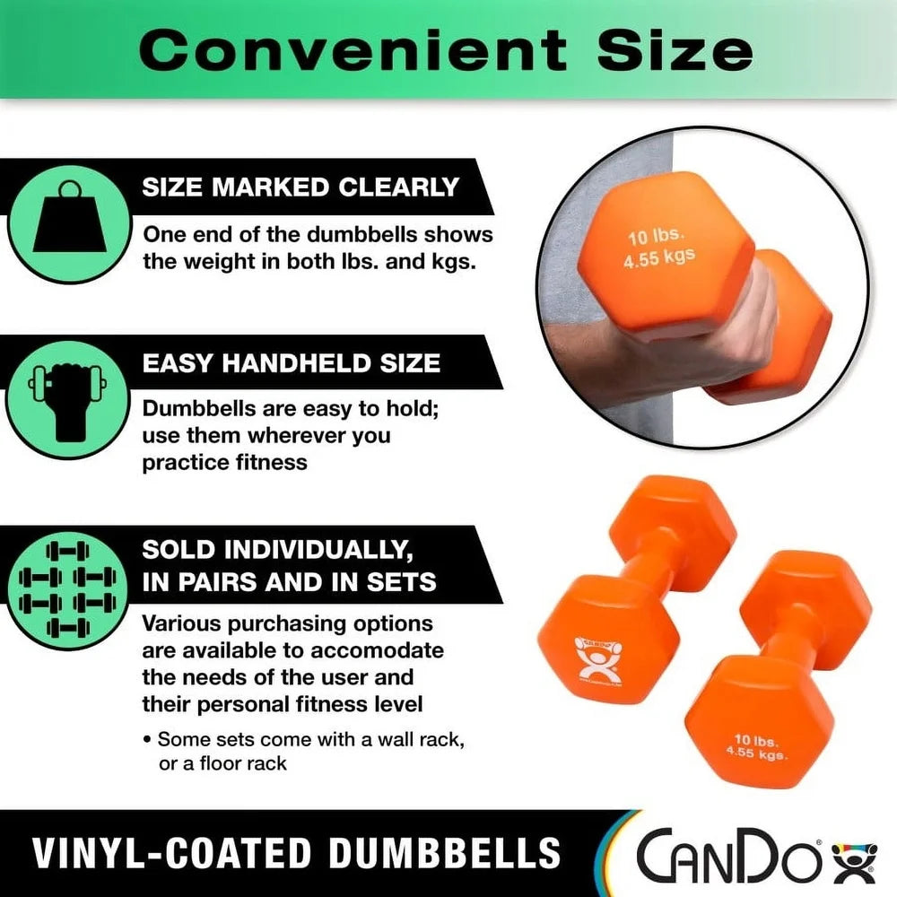 3 lb Vinyl Coated Iron Dumbbell