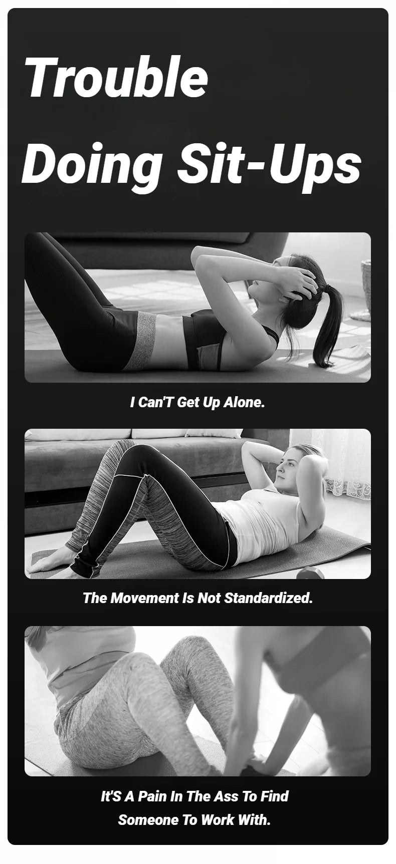 Adjustable Sit-Up Bar with Suction Cup