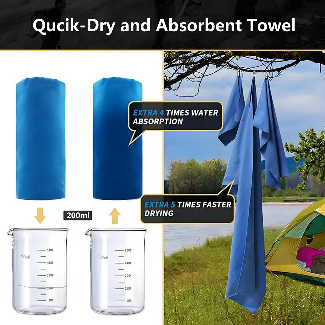 Quick-Dry Microfiber Towel