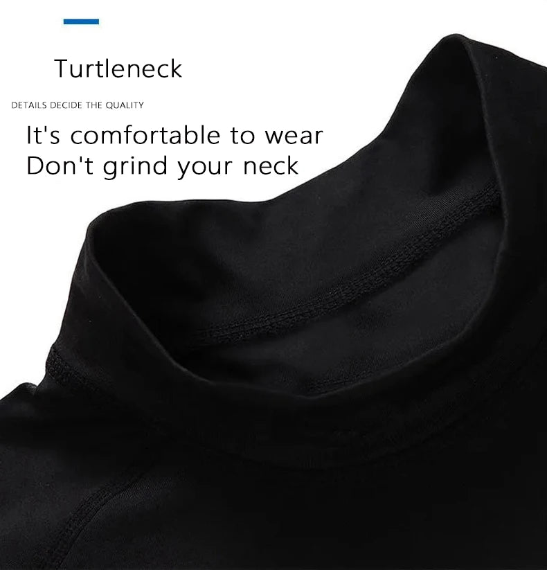 Y2K Men’s Turtleneck Compression Gym Shirt
