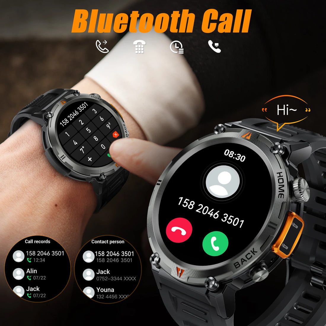 EIGIIS KE3 Bluetooth Call Smart Watch 2024