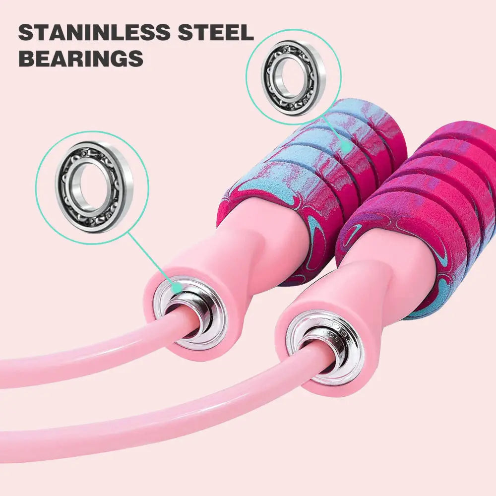2-in-1 Adjustable Jump Rope – With or Without Rope, Weighted Fitness Trainer