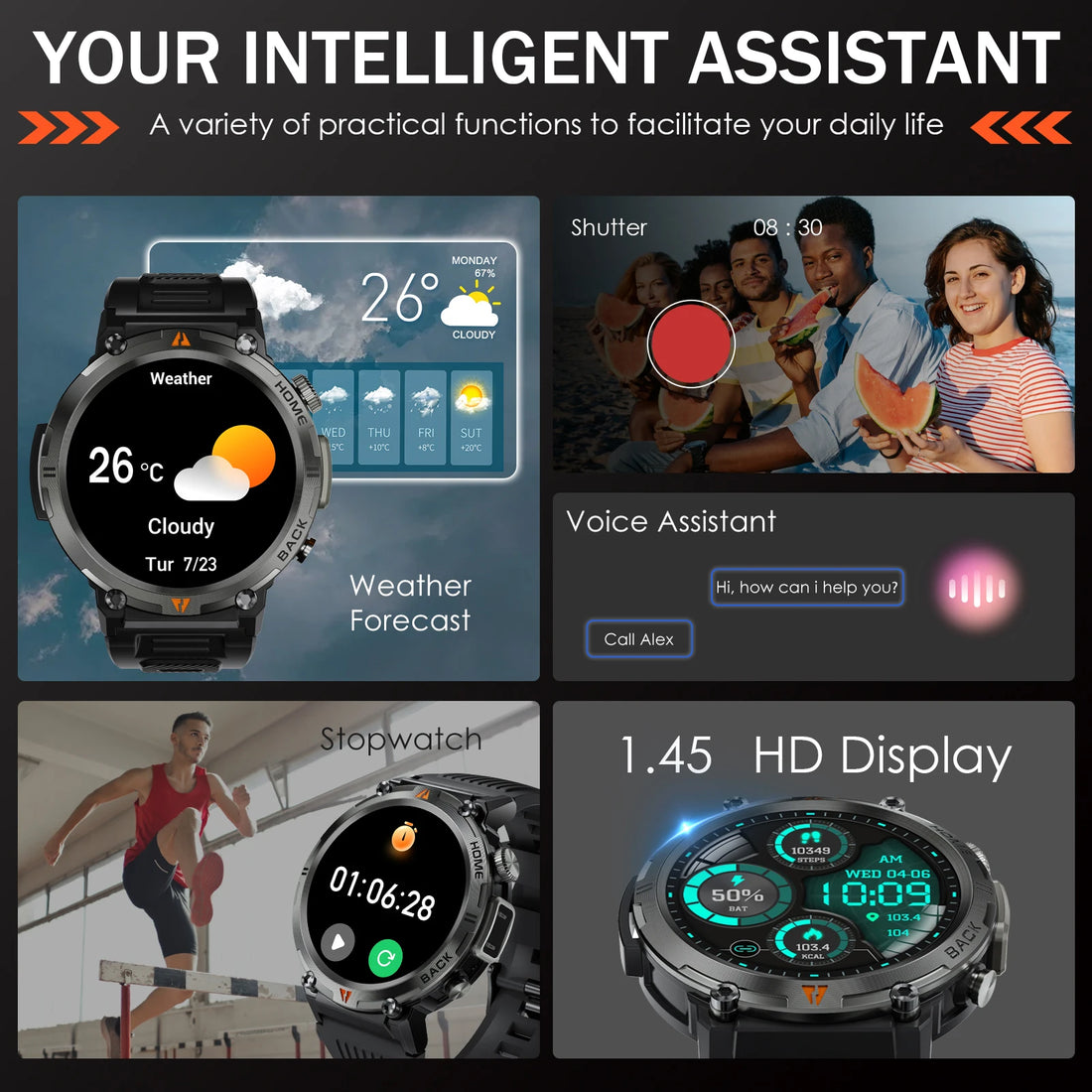 EIGIIS KE3 Bluetooth Call Smart Watch 2024