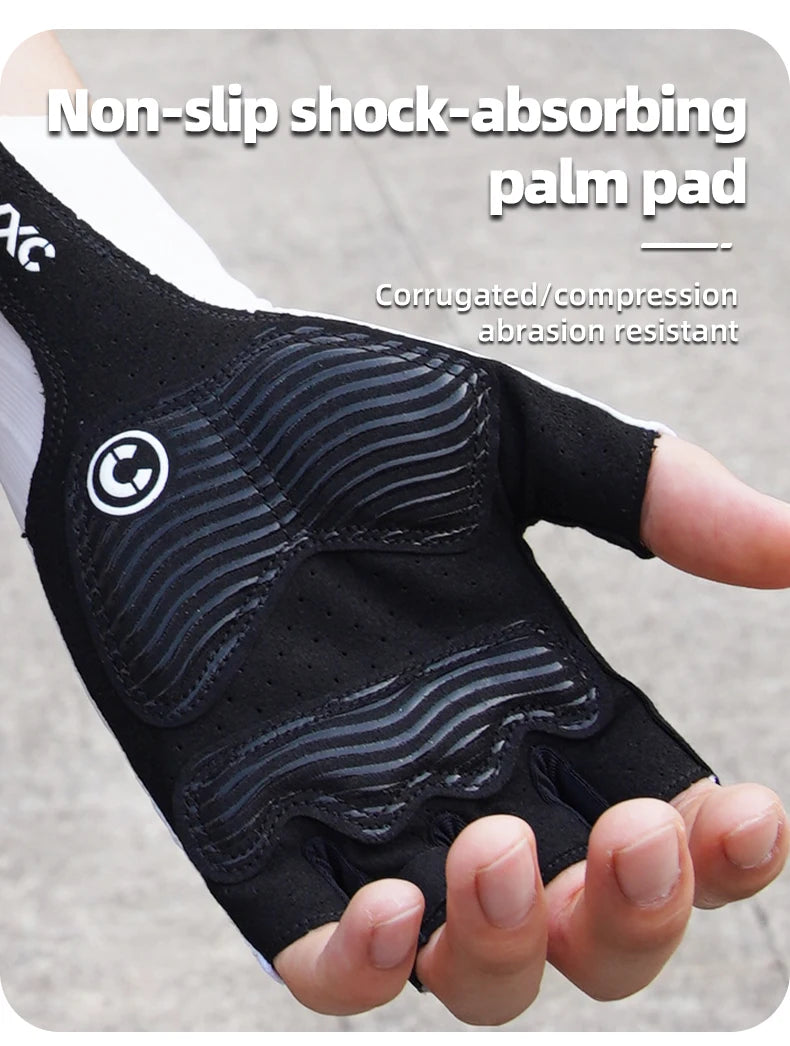 Half-Finger Cycling Gloves with Wrist Guard